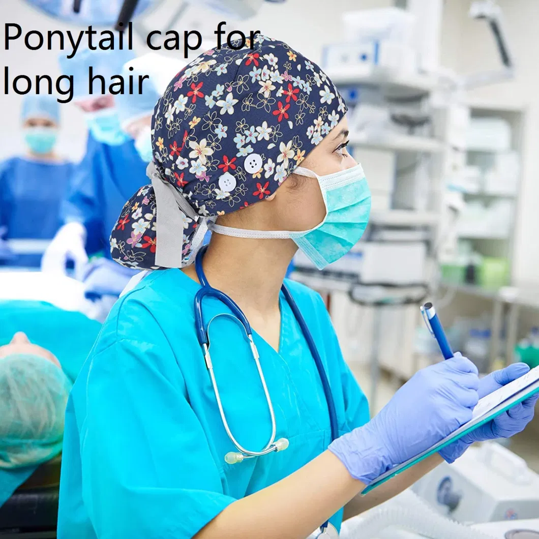 New Arrivals Polyester Cotton Adjust Surgical Medical Lab Scrub Hat