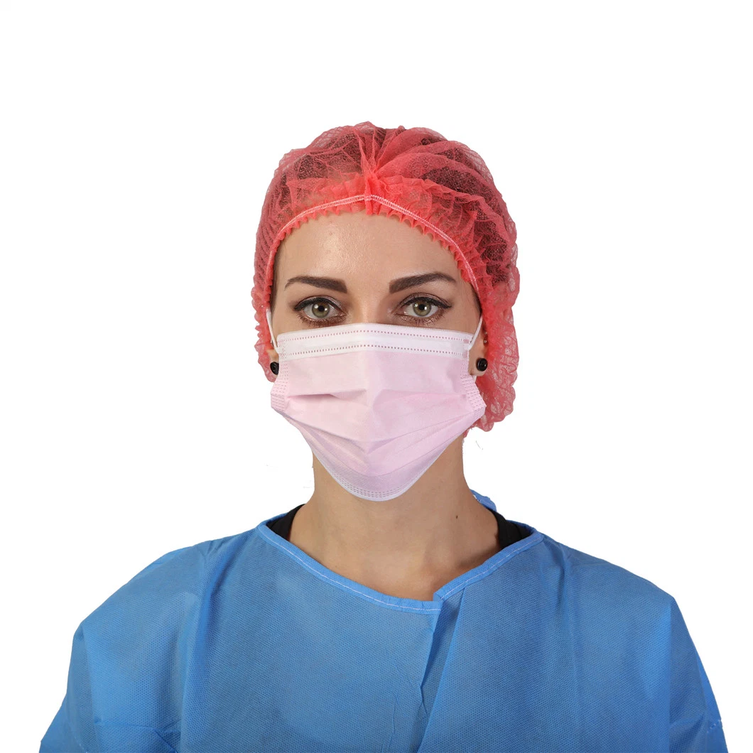Surgical/Medical/Hospital/Scrub/Work/Snood/SMS Nonwoven Disposable PP Cap for Doctor/Surgeon/Nurse/Worker with Tie