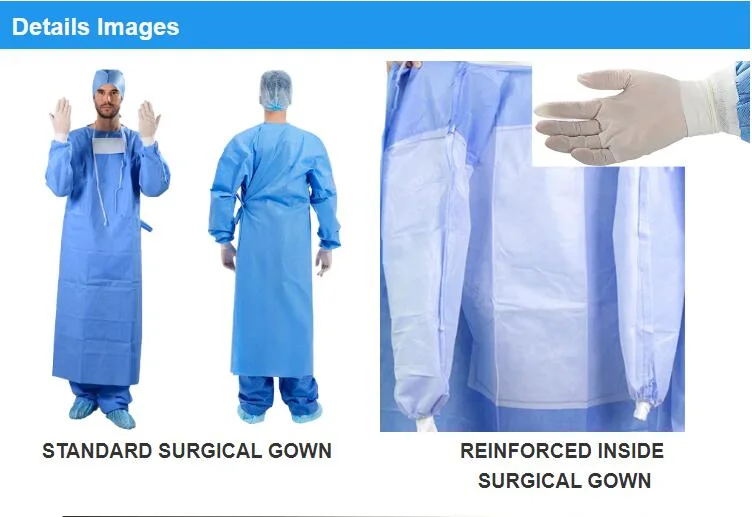 Disposable SMS SMMS Sterile Hospital Opertion Gown Surgical Gowns
