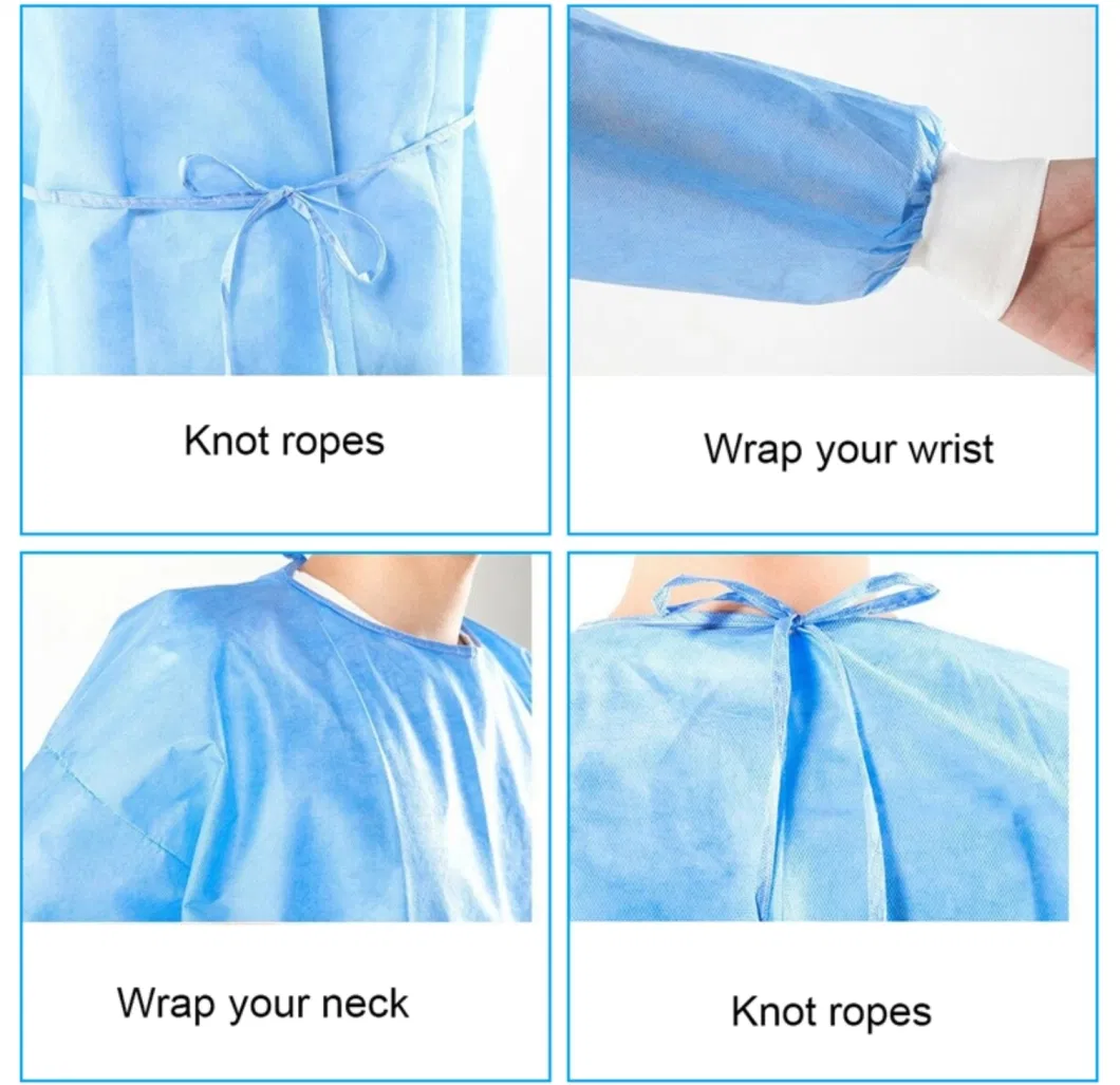 Disposable Water Proof Medical Isolation Gown Protective Gown