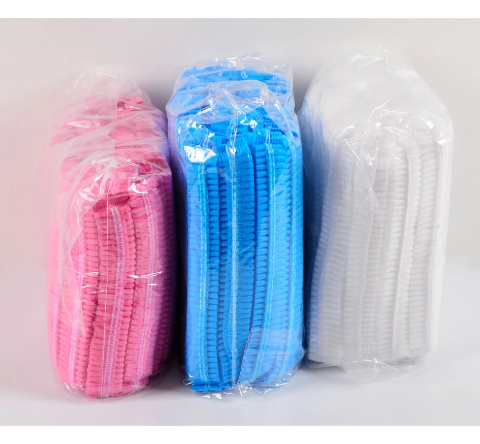 Non Woven Disposable Dust Caps, 100 PCS Elastic Caps for Food Industries and Medical Works