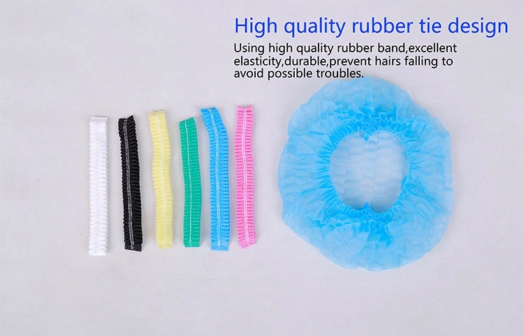 Non Woven Disposable Dust Caps, 100 PCS Elastic Caps for Food Industries and Medical Works