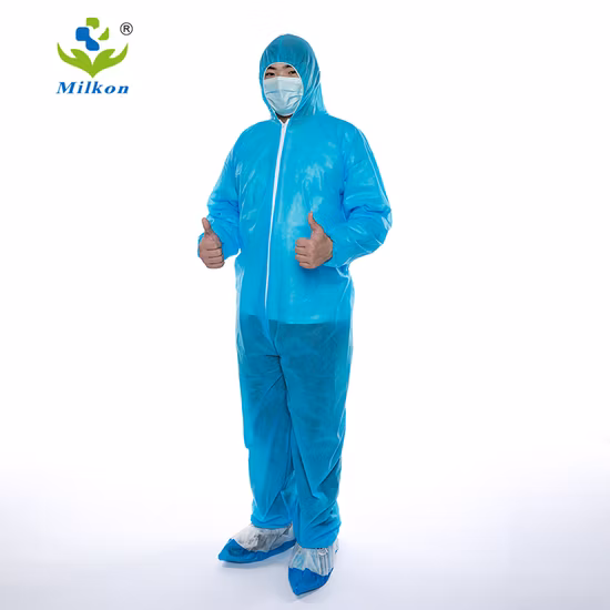 Hot Selling PPE Suit Disposable Type 5/6 SMS Coveralls with Taped Seam