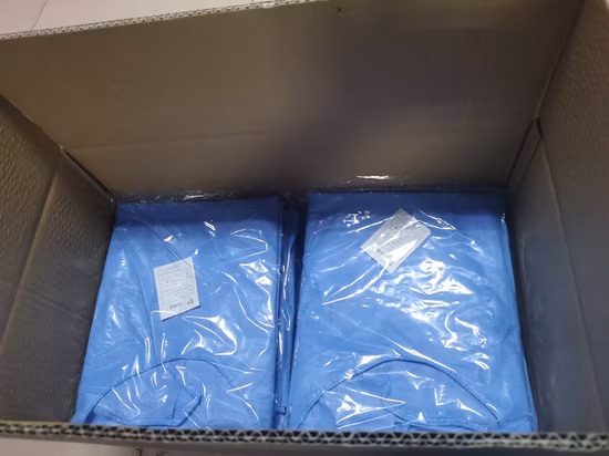 Disposable Medical Surgical Sterile Nonwoven Isolation Gown for Hospital Clinics