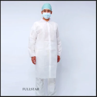 Disposable Medical SMS or Spp Lab Coat High Quality